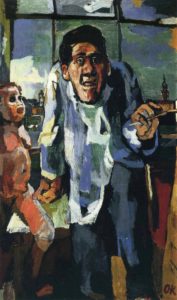 L’artiste à Easel par Oskar Kokoschka