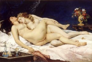 Le sommeil, paresse et luxure de Courbet