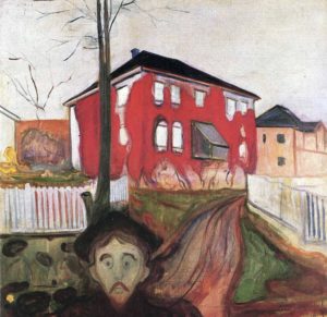 Vigne vierge rouge par Edvard Munch