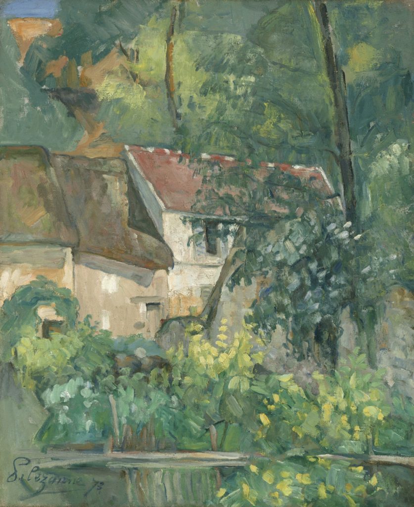 La maison du Père Lacroix par Paul Cézanne