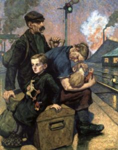 Les émigrés par Hans Baluschek