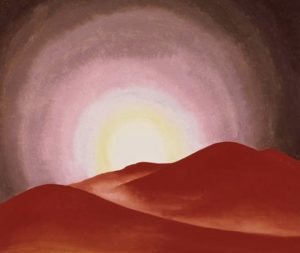 Collines rouges, Lake George de Georgia O’Keeffe