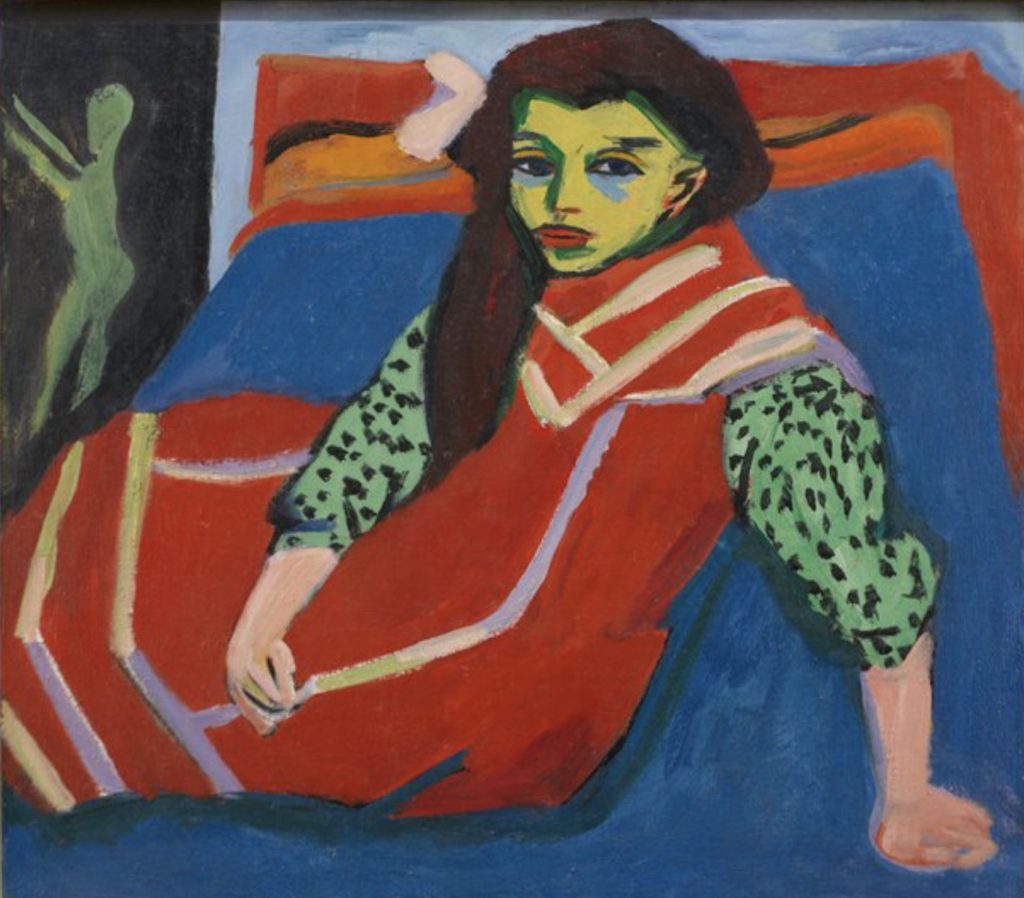 Fille assise par Ernst Ludwig Kirchner