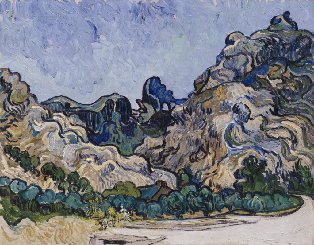 Montagnes à Saint-Rémy de Vincent Van Gogh