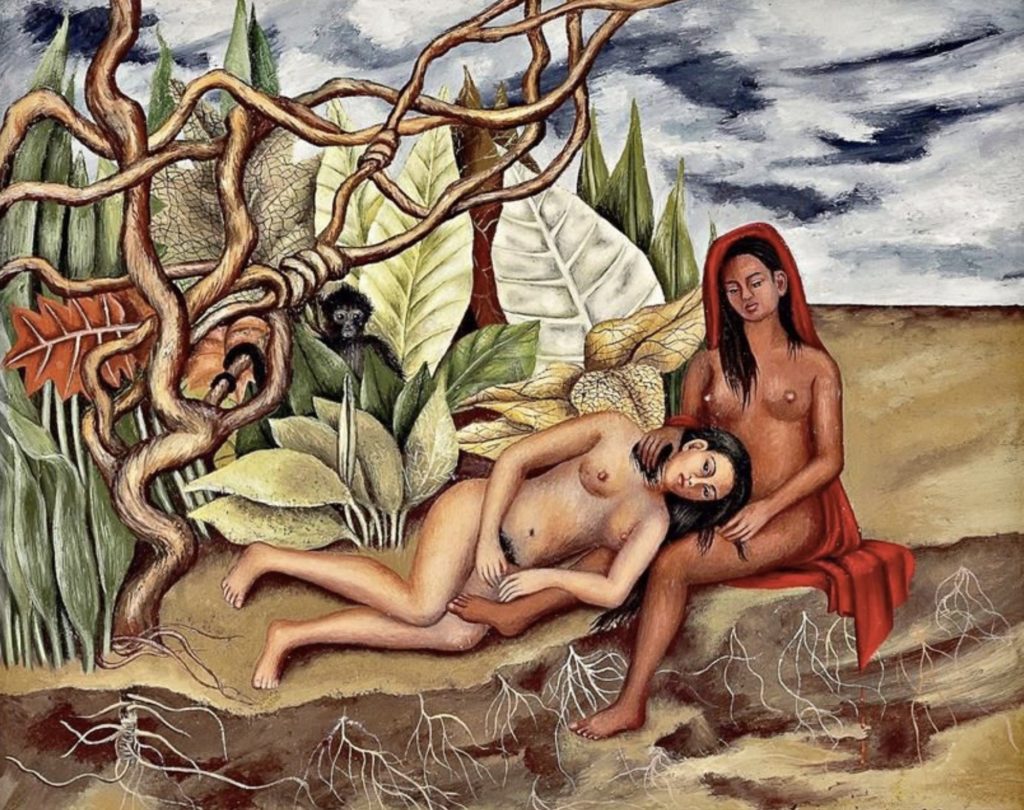 Deux nus dans le bois de Frida Kahlo