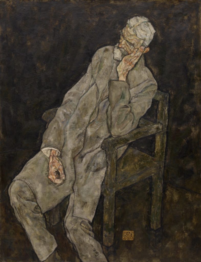 Portrait de Johann Harms par Egon Schiele 