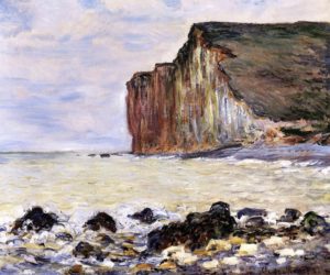 Falaises les Petites-Dalles par Claude Monet