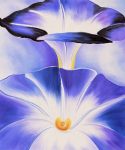Gloires du matin bleu de Georgia O’Keeffe