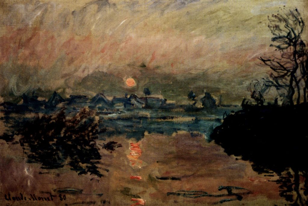 Coucher de soleil par Claude Monet