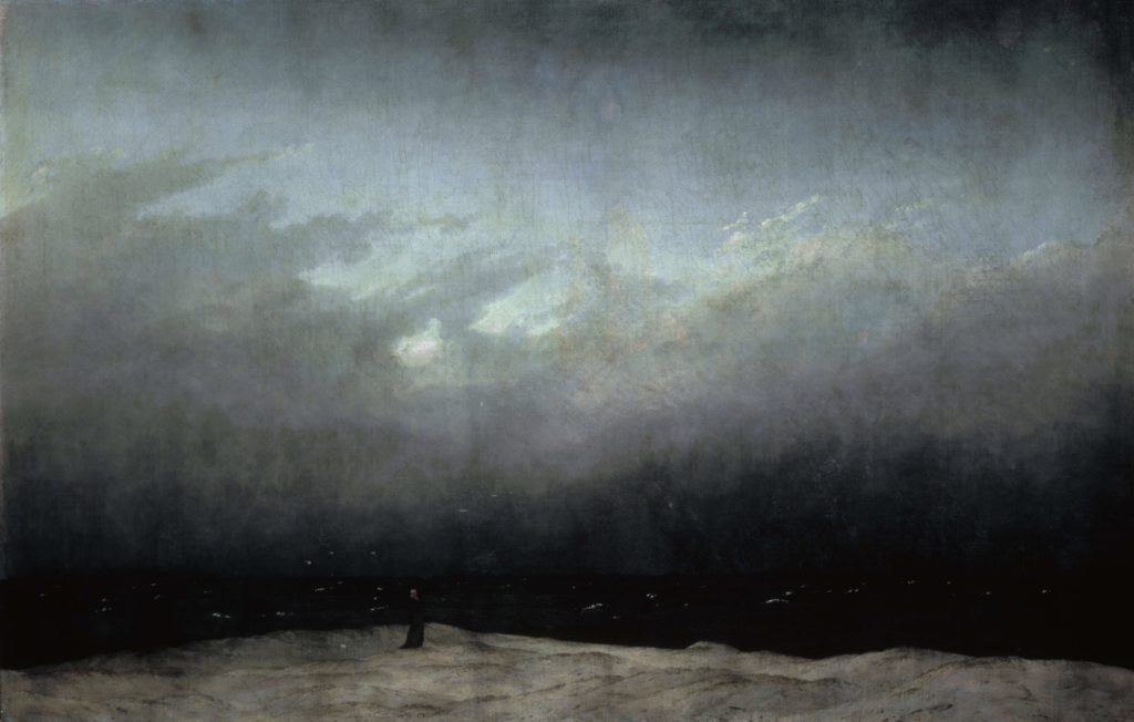 Le moine au bord de la mer, tableau de Caspar David Friedrich