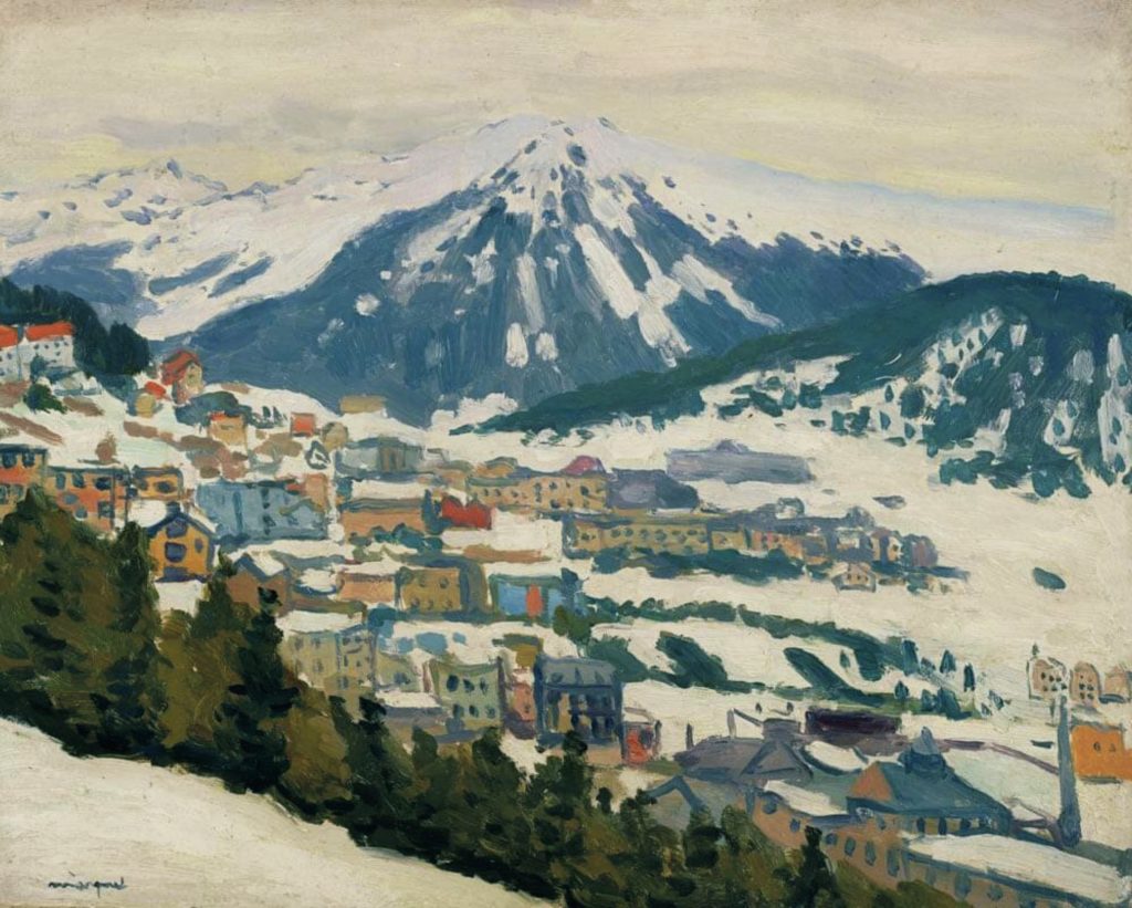 Davos sous la neige d’Albert Marquet