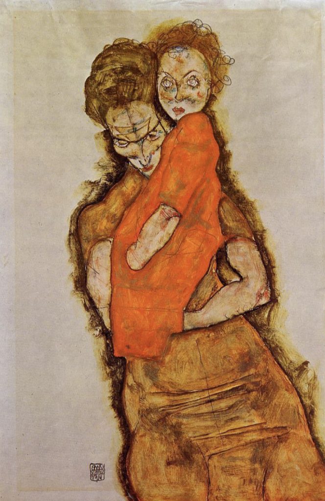 Une mère et son enfant d’Egon Schiele