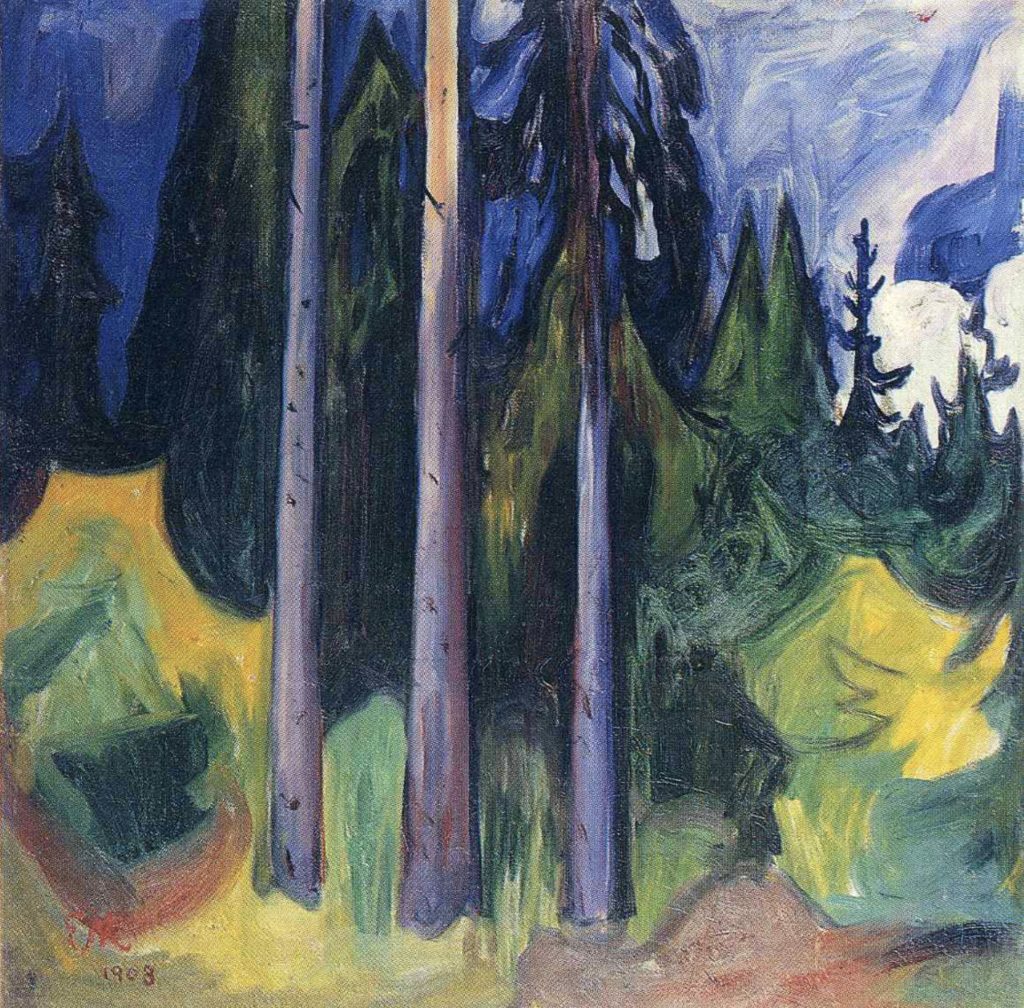 Forêt par Edvard Munch