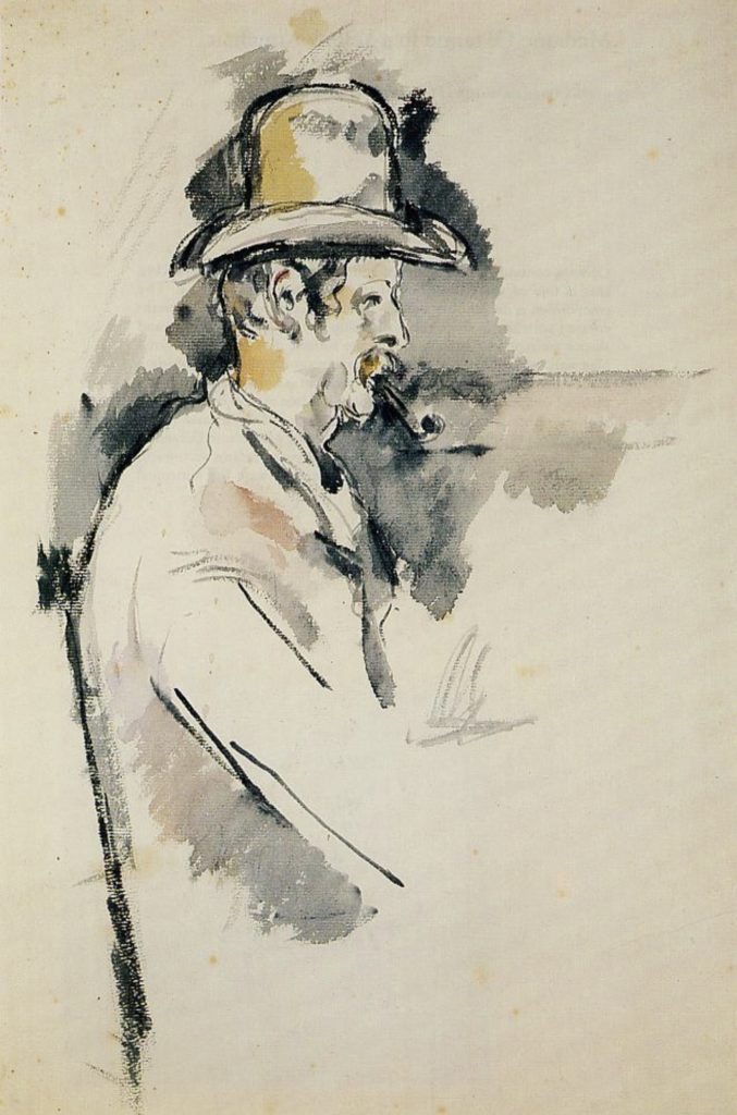 Homme à la pipe de Paul Cézanne 