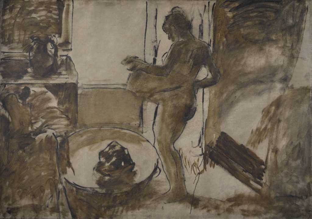 Femme au bain d’Edgar Degas