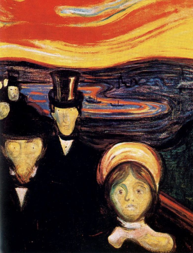 Anxiété par Edvard Munch