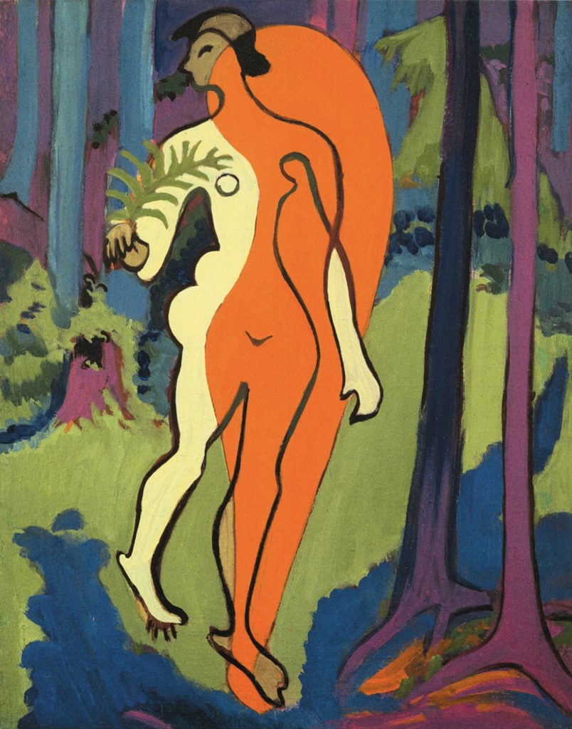 Nu orange et jaune d’Ernst Ludwig Kirchner