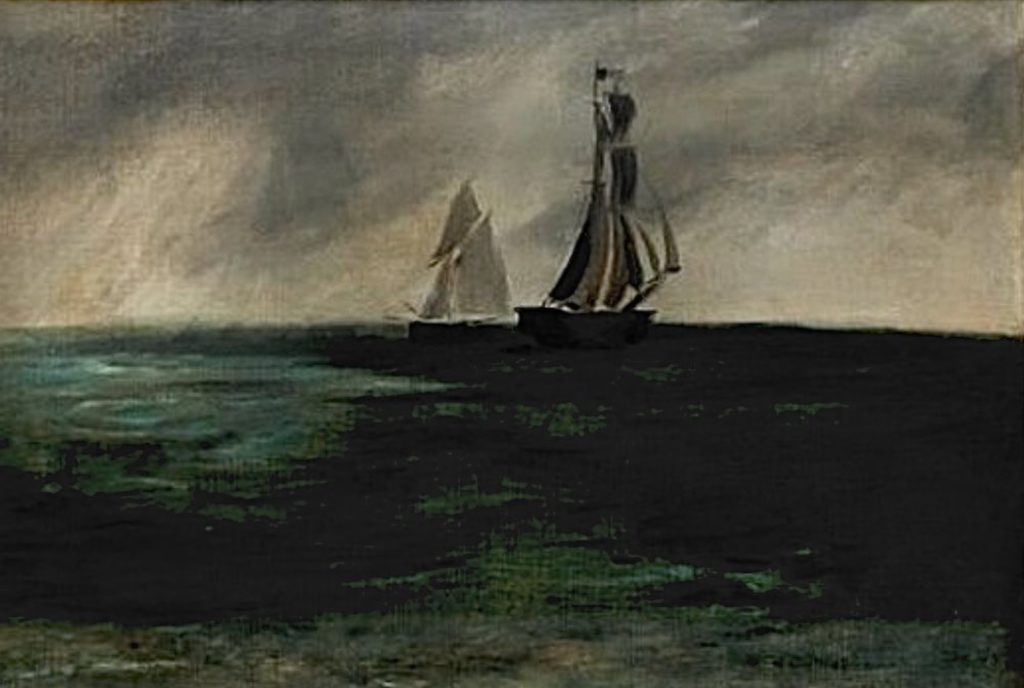 Mer, orage par Édouard Manet