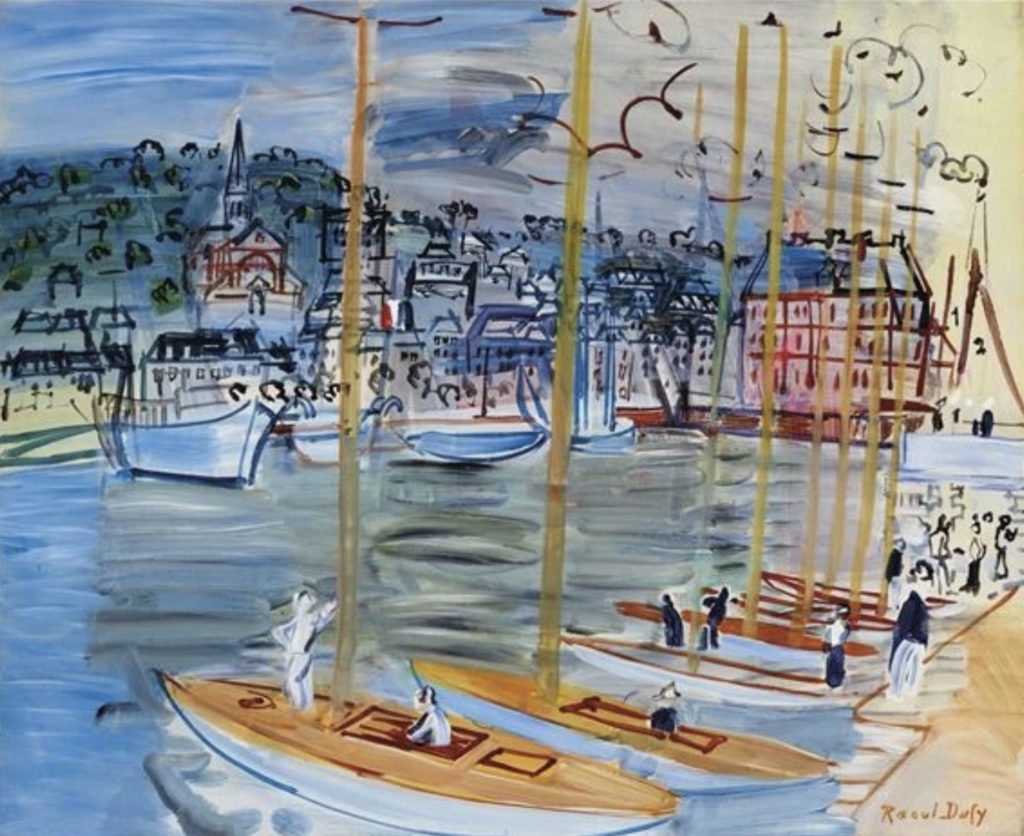 Le bassin de Deauville par Raoul Dufy