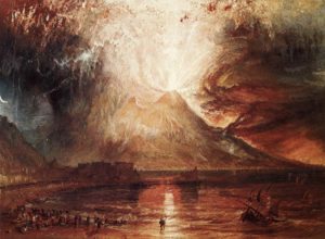 L’éruption du Vésuve par William Turner