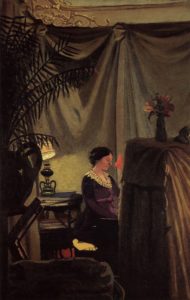 Gabrielle Vallotton au piano par Félix Vallotton