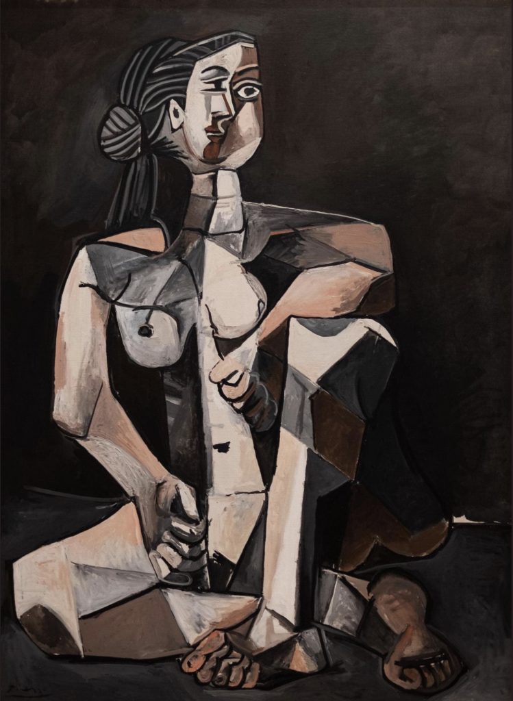 Femme assise en 1953 par Picasso