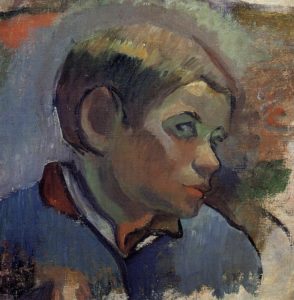 Portrait d’un petit garçon par Paul Gauguin