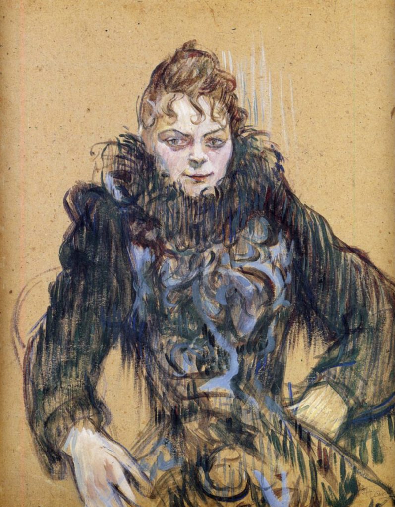 Femme au boa noir d’Henri de Toulouse-Lautrec