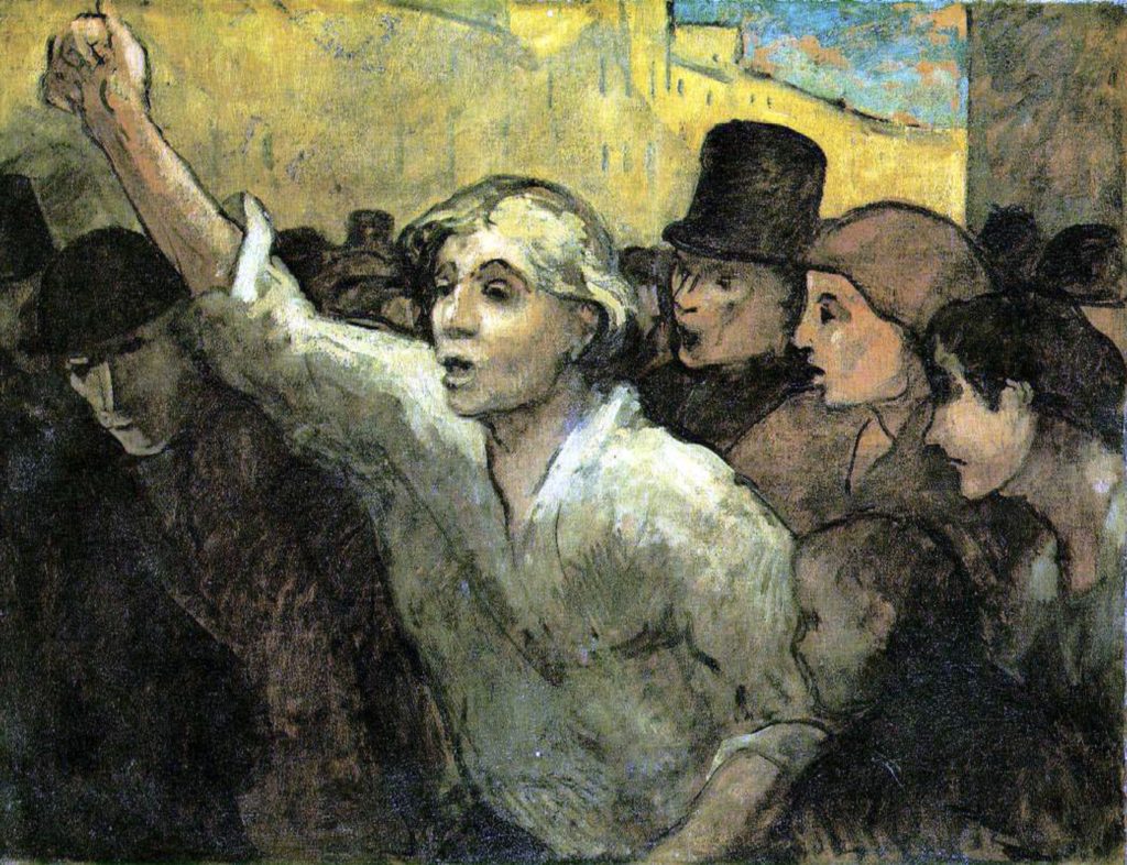 La révolte par Henri Daumier