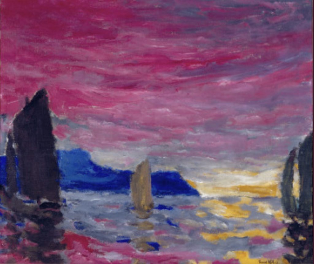Ciel rouge du soir, tableau d’Emil Nolde