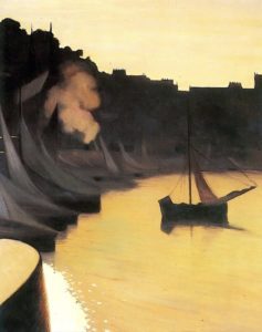 Le port à Honfleur de Félix Vallotton