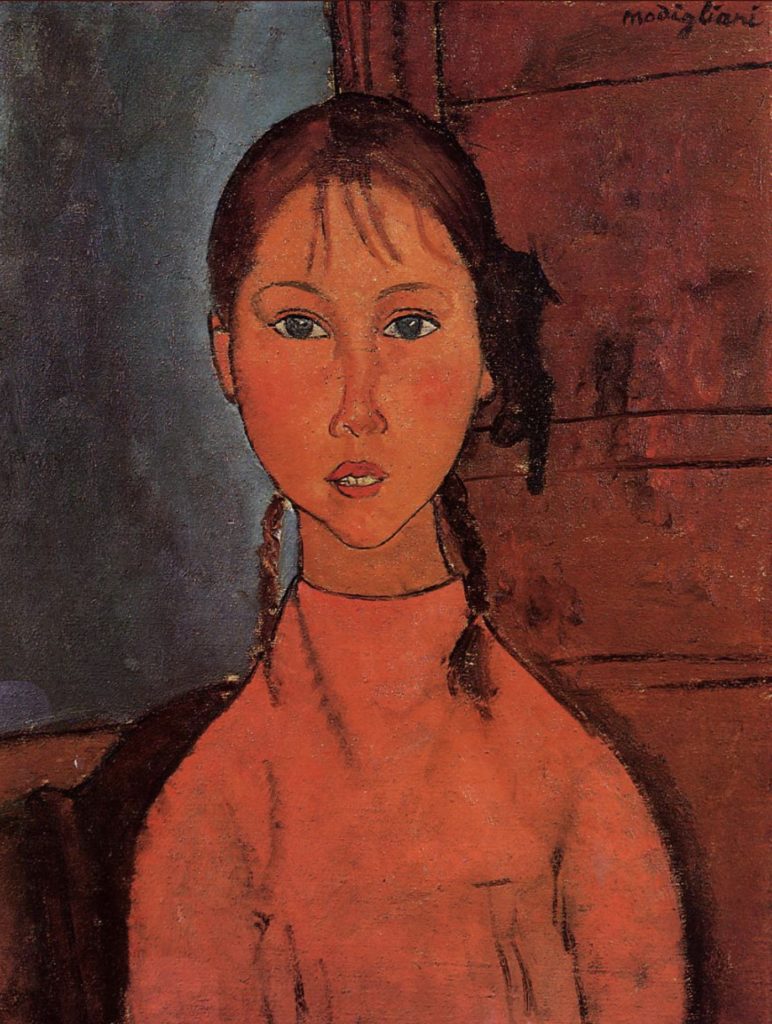 La fille aux nattes d’Amedeo Modigliani