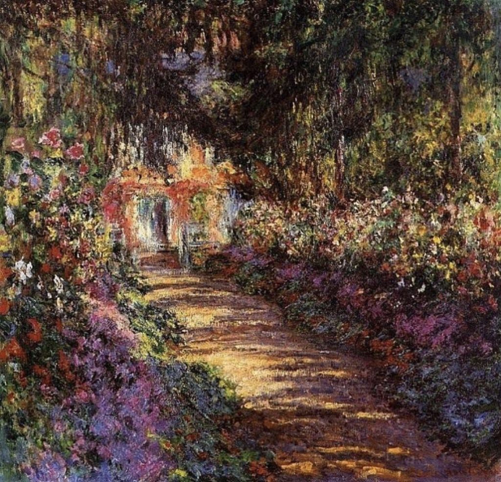 Le jardin en fleurs de Claude Monet