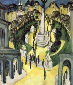 Place de la belle Alliance à Berlin par Ernst Ludwig Kirchner