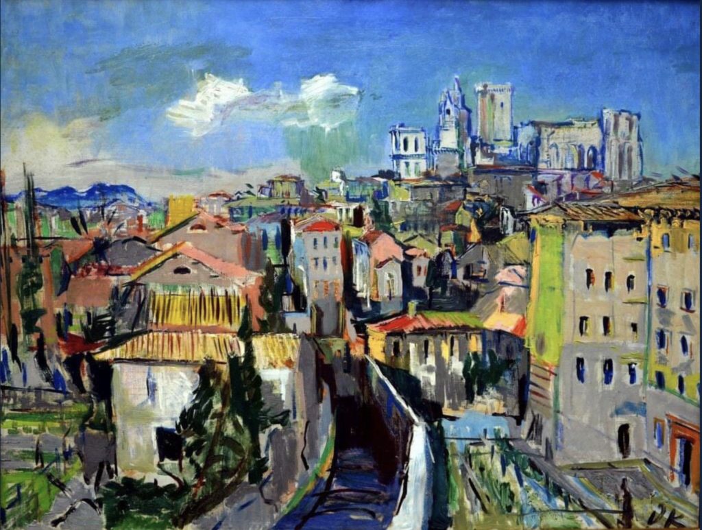 Avignon, tableau d’Oskar Kokoschka 