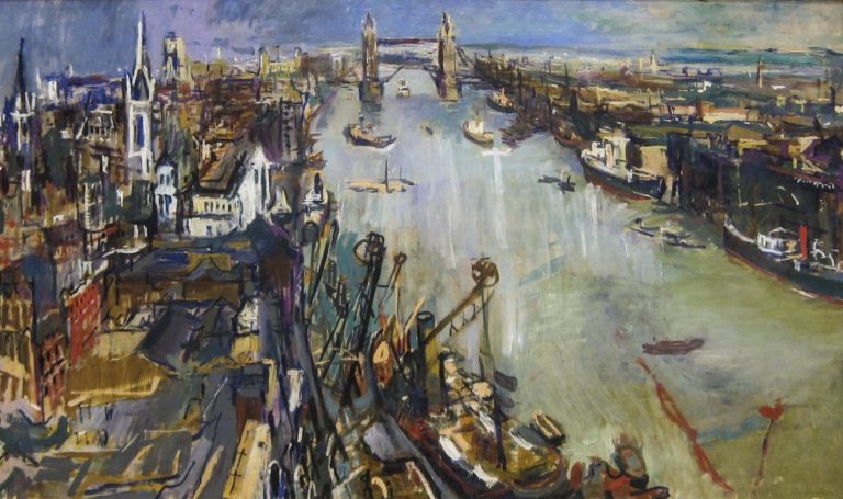 Tower Bridge par Oskar Kokoschka