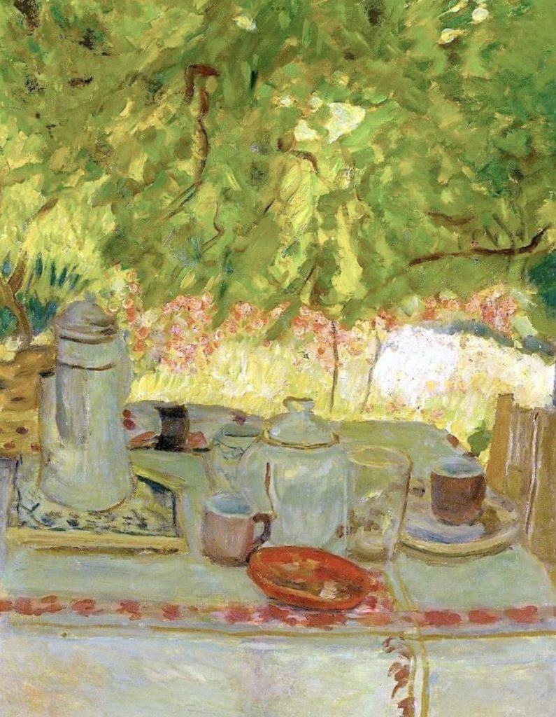 Petit déjeuner sous la tonnelle, tableau de Pierre Bonnard