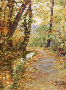 Ruisseau sinueux, tableau d’Egon Schiele