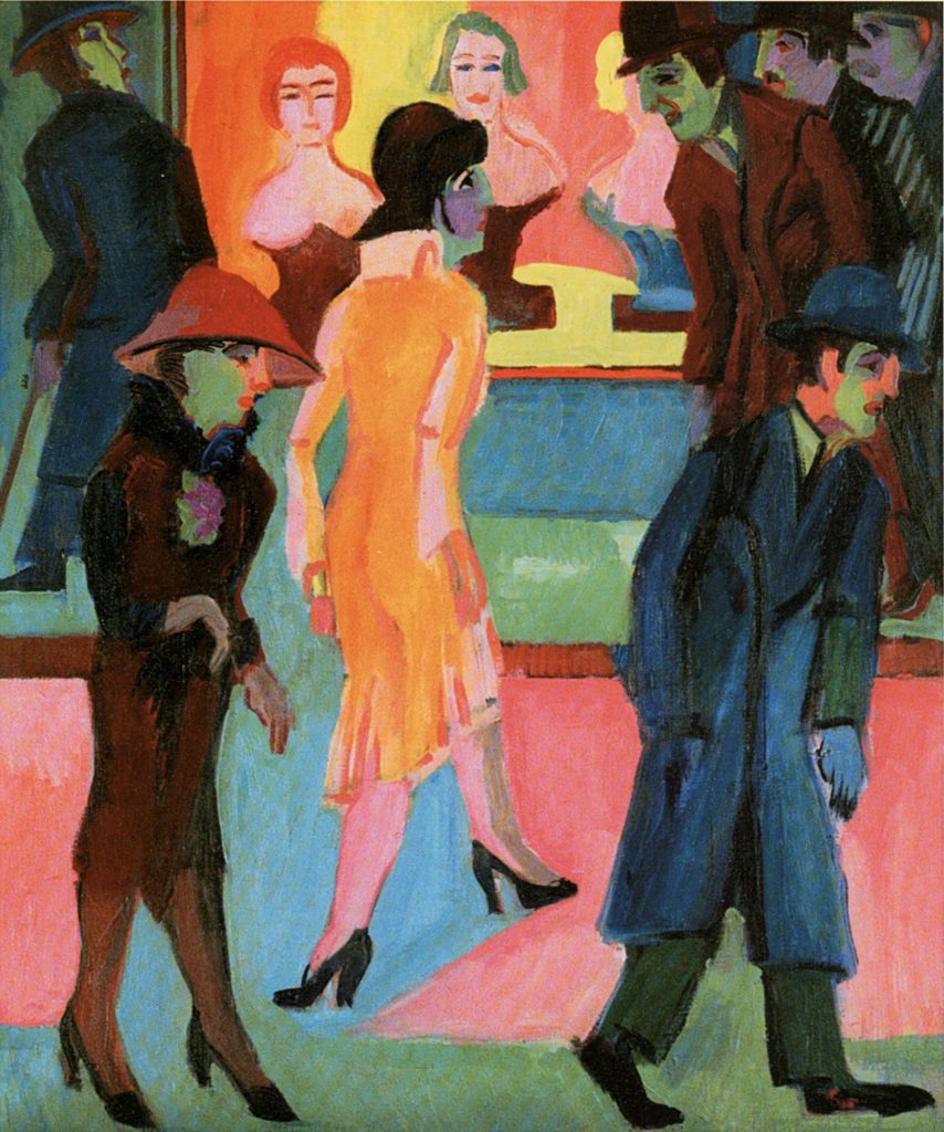 Scène de rue, tableau d’Ernst Ludwig Kirchner 