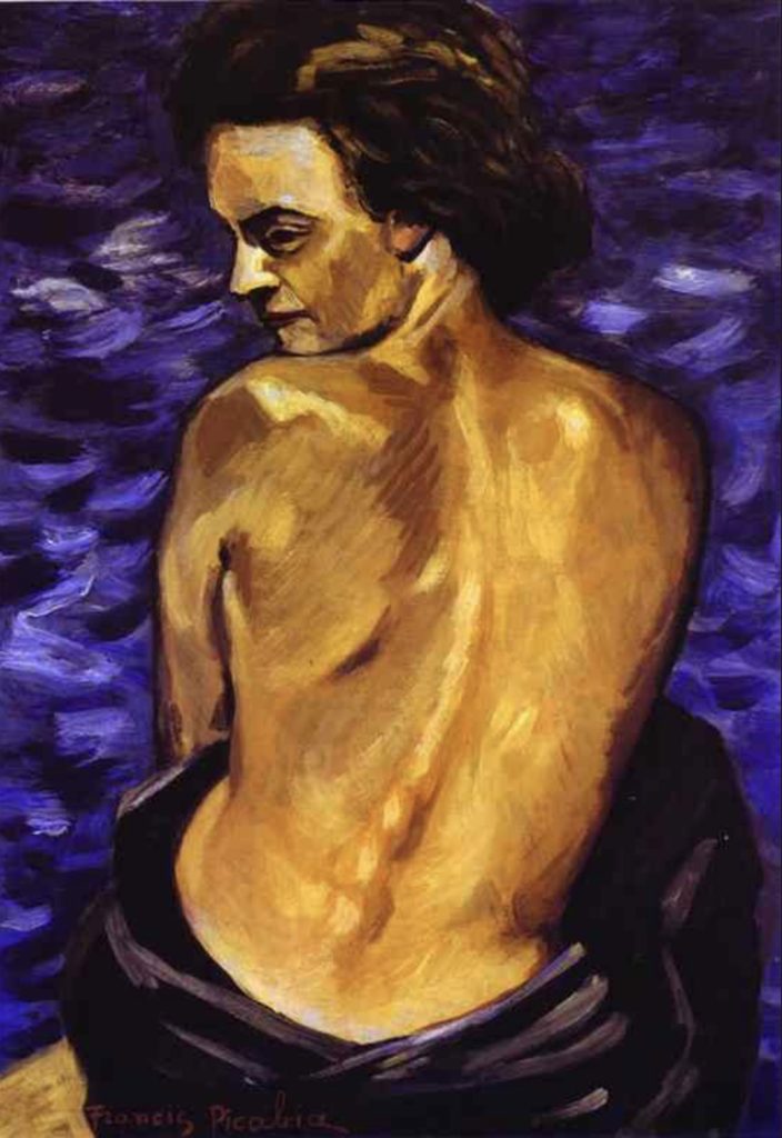 Nu de dos sur fond de mer, Francis Picabia