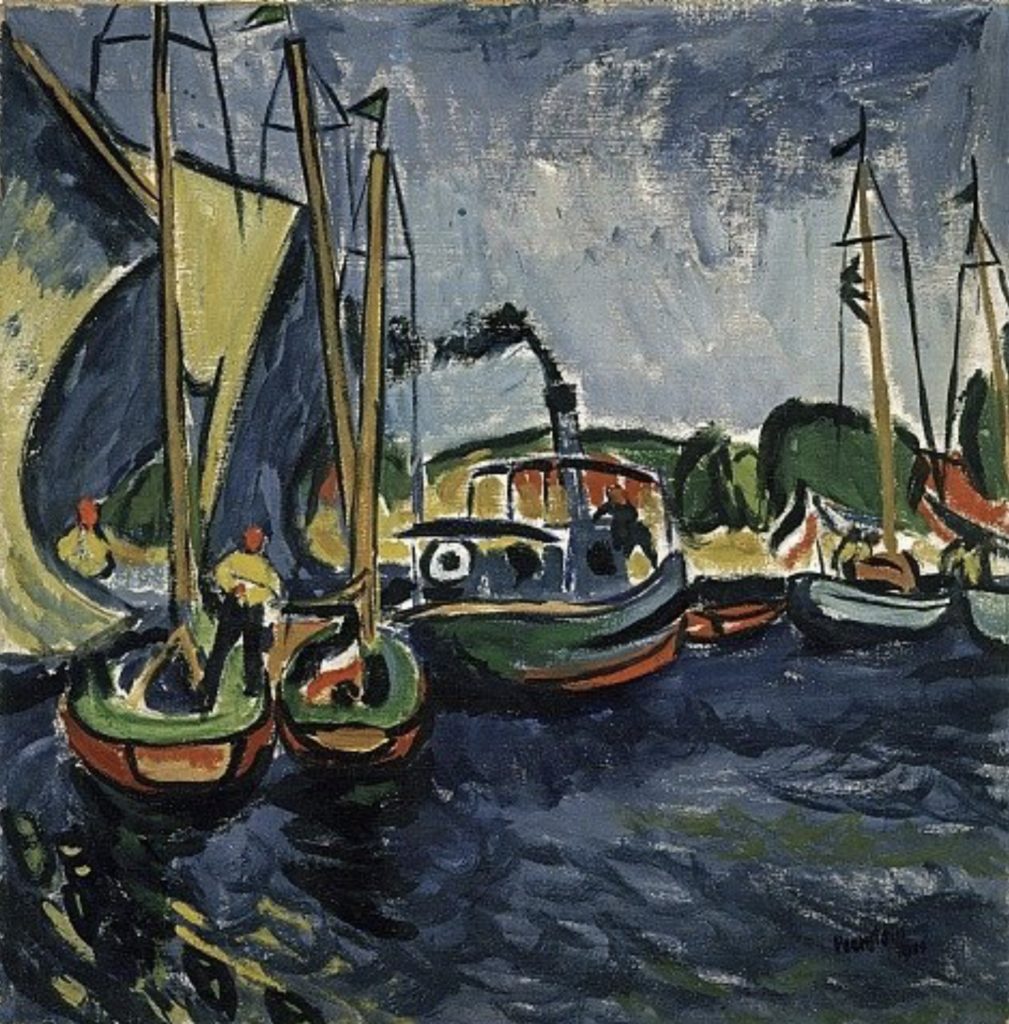 Le port, tableau de Max Pechstein