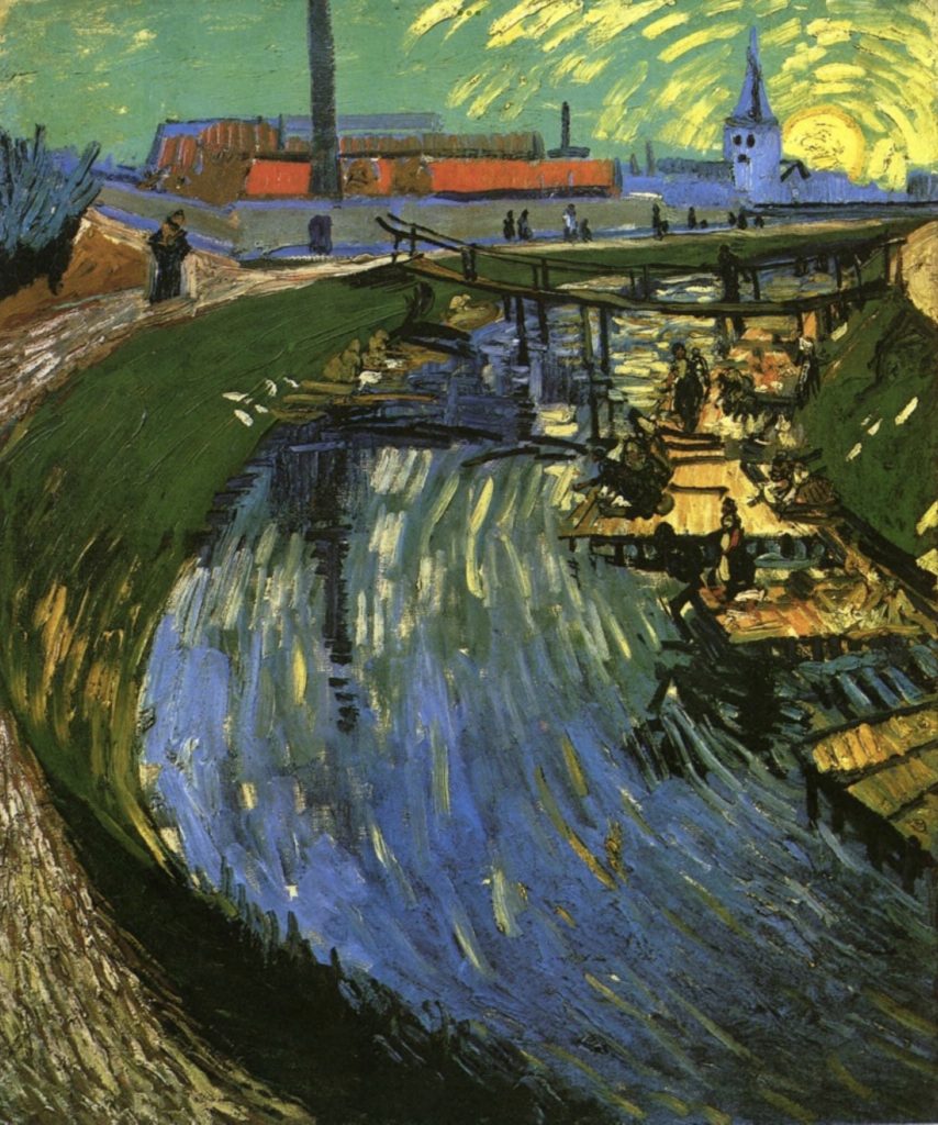 Canal avec des lavandières de Vincent Van Gogh