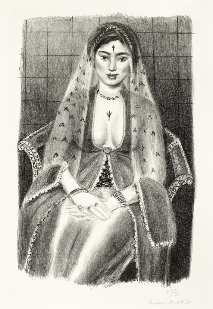 Femme persane, dessin d’Henri Matisse 
