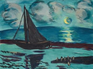 Reflets de lune sur la mer de Max Beckmann