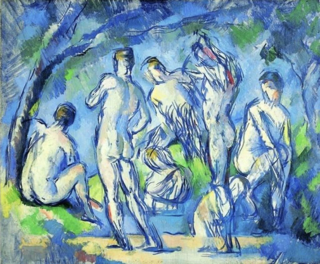 7 baigneurs, tableau de Paul Cézanne