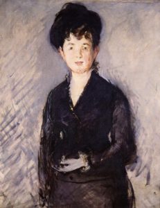 Femme à l’épingle en or par Édouard Manet
