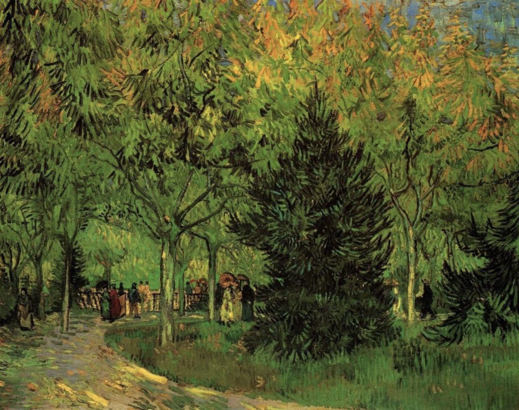 Allée dans le jardin public d’Arles, de Vincent Van Gogh