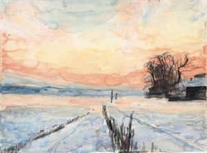 Hiver, gouache d’Anselm Kiefer