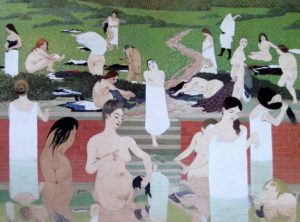 Baignade, soirée d’été de Félix Vallotton