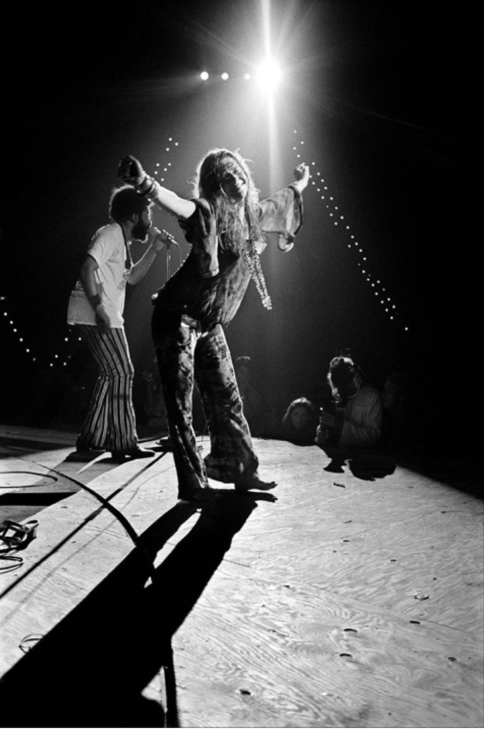 Janis Joplin photographiée par Elliott Landy à Woodstock